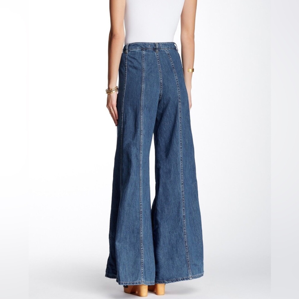 Free People Gilmore Wide Leg Denim Jeans - Picture 8 of 10